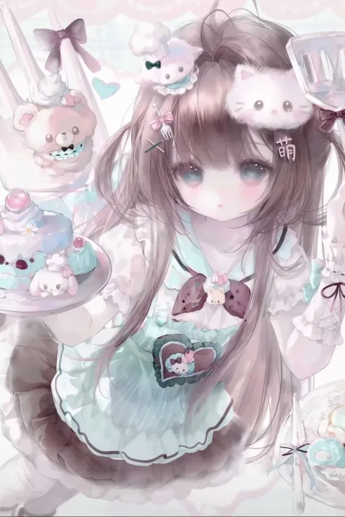 Ảnh gái anime dịu dàng cuốn hút