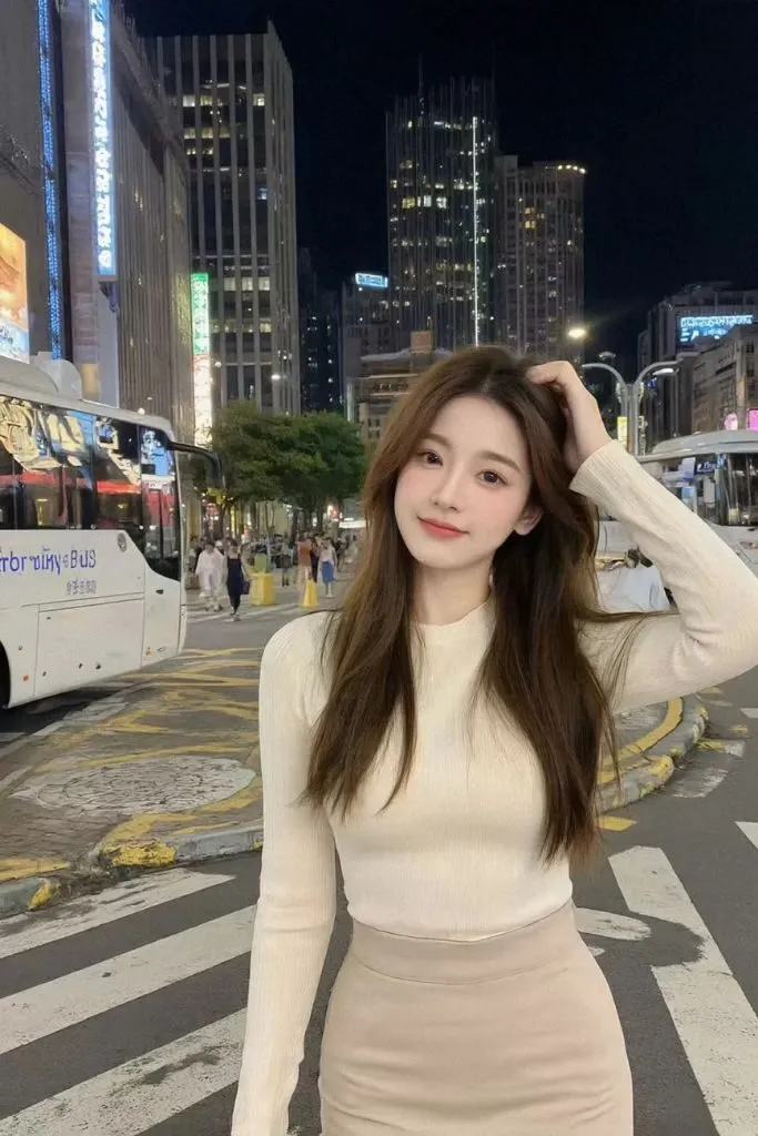 Gái xinh nổi bật trên đường phố