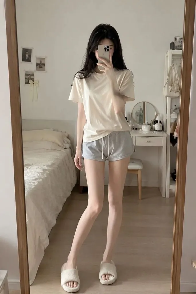 Ảnh gái xinh che mặt khoe dáng siêu cuốn hút